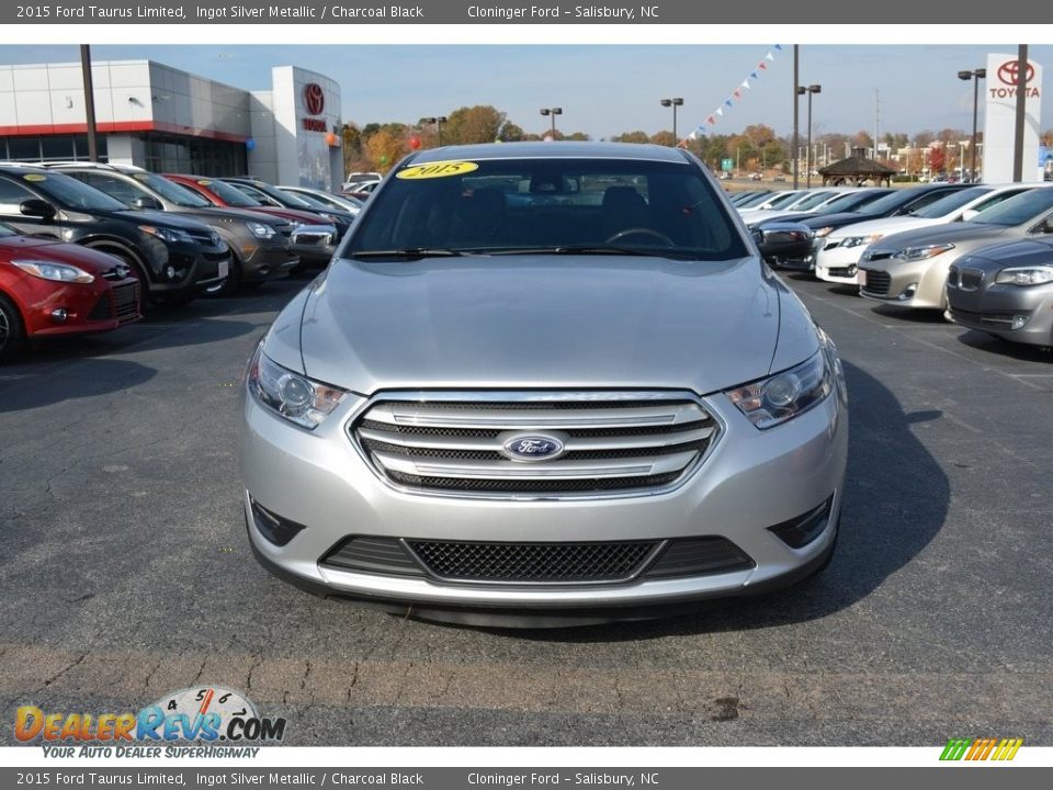 2015 Ford Taurus Limited Ingot Silver Metallic / Charcoal Black Photo #27