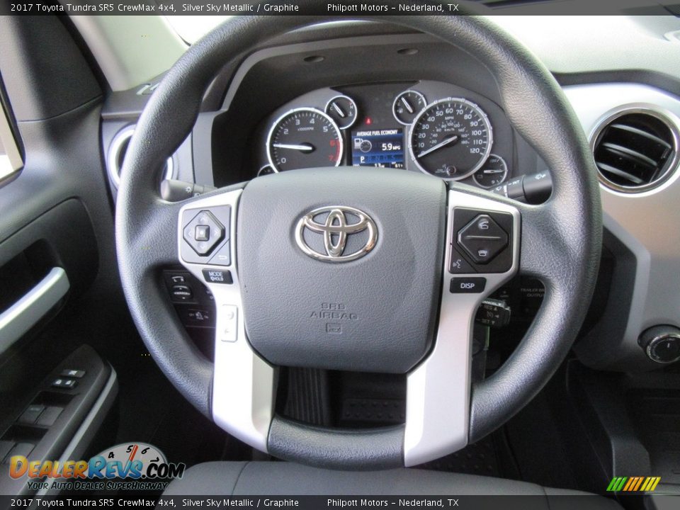 2017 Toyota Tundra SR5 CrewMax 4x4 Silver Sky Metallic / Graphite Photo #33