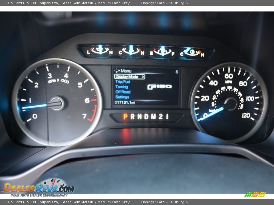 2015 Ford F150 XLT SuperCrew Green Gem Metallic / Medium Earth Gray Photo #26