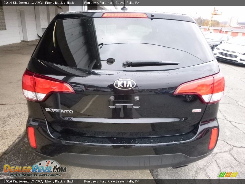 2014 Kia Sorento LX AWD Ebony Black / Black Photo #3
