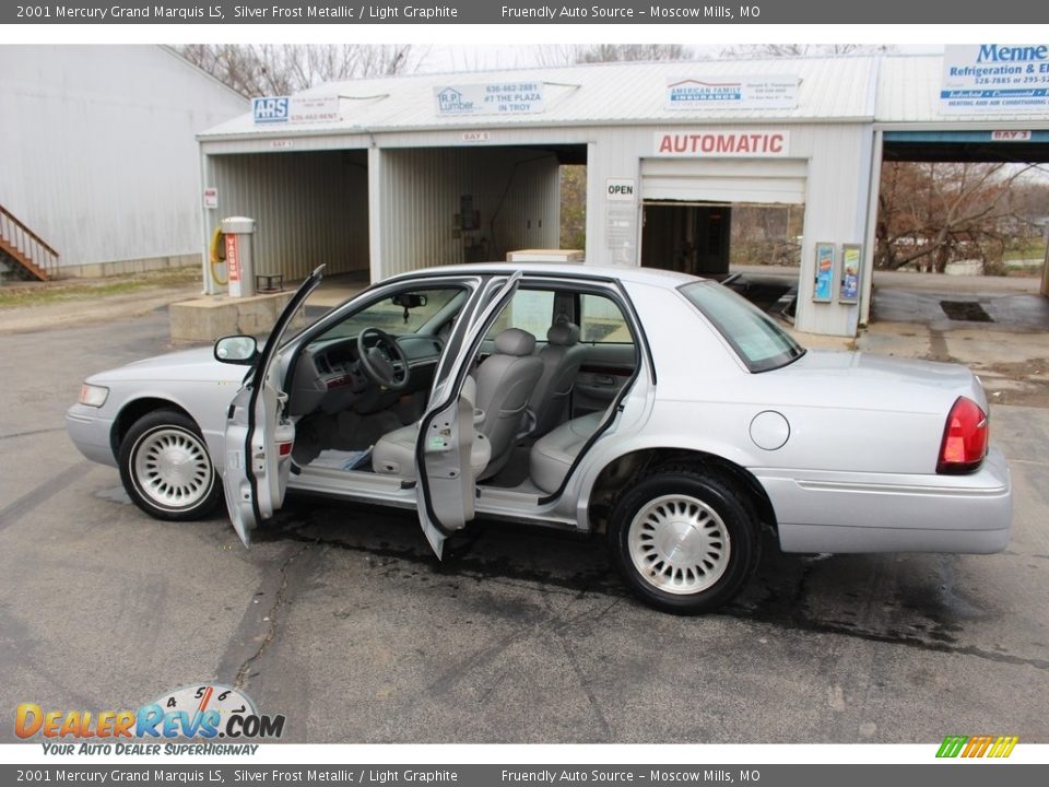 2001 Mercury Grand Marquis LS Silver Frost Metallic / Light Graphite Photo #2