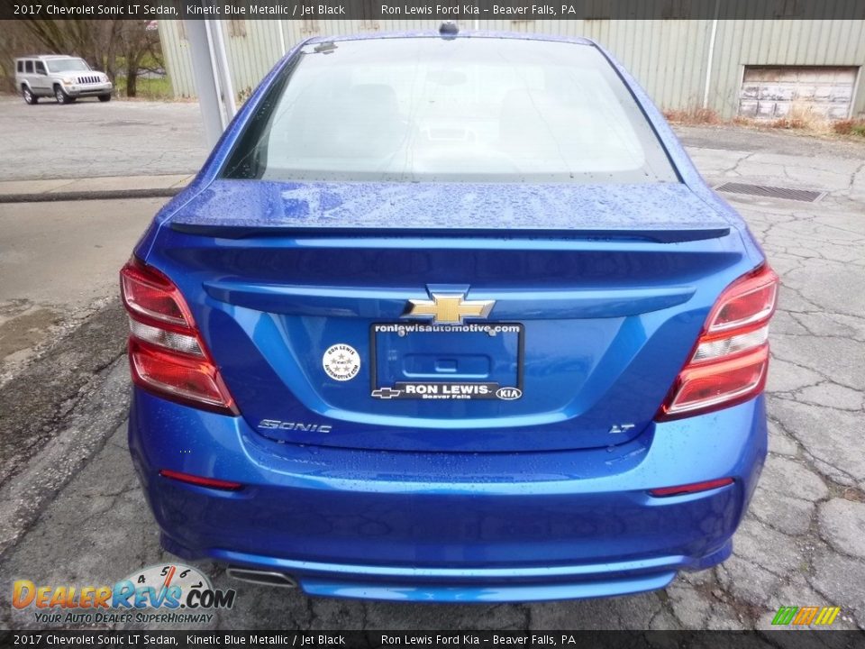 2017 Chevrolet Sonic LT Sedan Kinetic Blue Metallic / Jet Black Photo #3