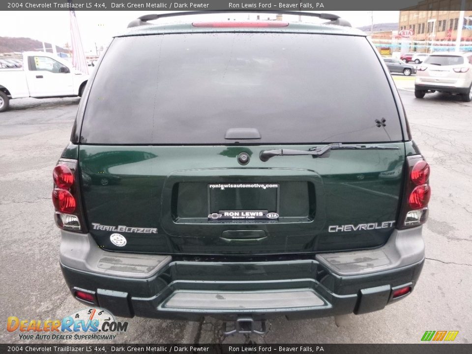 2004 Chevrolet TrailBlazer LS 4x4 Dark Green Metallic / Dark Pewter Photo #3