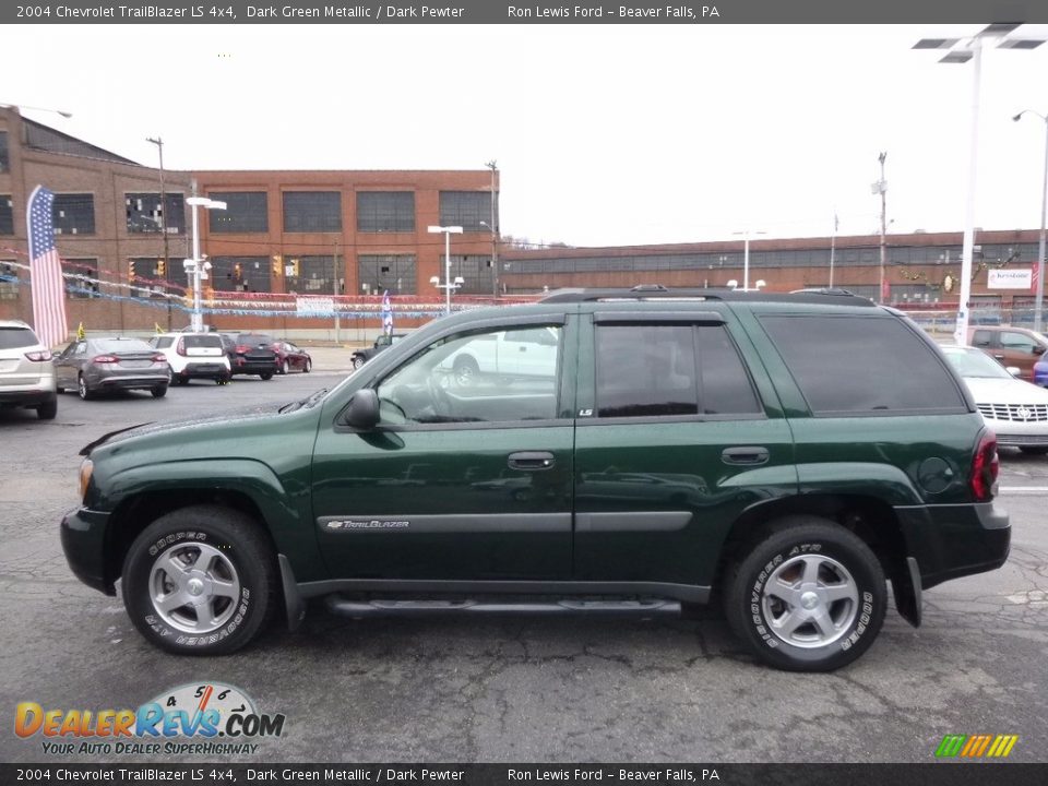 2004 Chevrolet TrailBlazer LS 4x4 Dark Green Metallic / Dark Pewter Photo #6