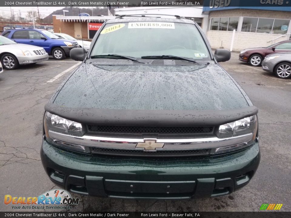 2004 Chevrolet TrailBlazer LS 4x4 Dark Green Metallic / Dark Pewter Photo #8