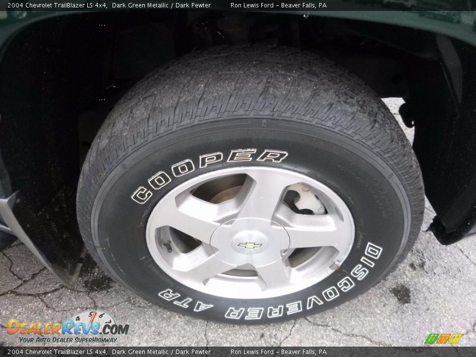 2004 Chevrolet TrailBlazer LS 4x4 Dark Green Metallic / Dark Pewter Photo #10