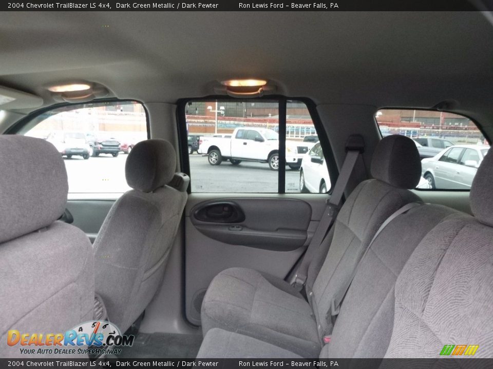 2004 Chevrolet TrailBlazer LS 4x4 Dark Green Metallic / Dark Pewter Photo #12