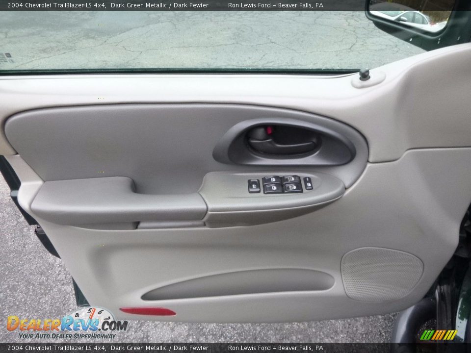 2004 Chevrolet TrailBlazer LS 4x4 Dark Green Metallic / Dark Pewter Photo #14