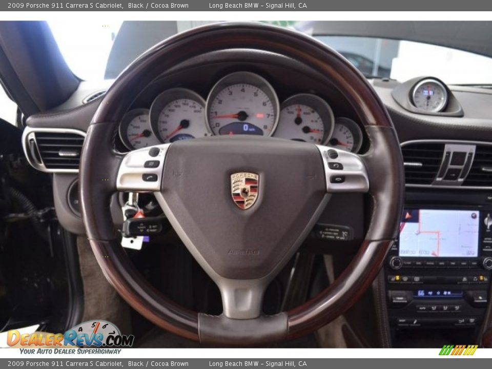 2009 Porsche 911 Carrera S Cabriolet Steering Wheel Photo #29