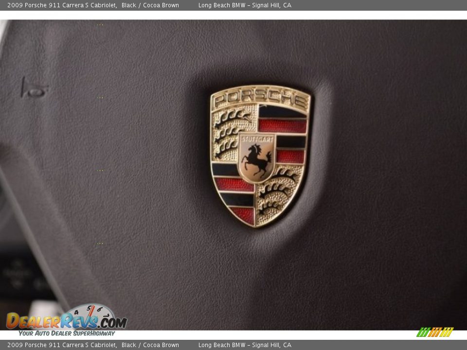 2009 Porsche 911 Carrera S Cabriolet Black / Cocoa Brown Photo #30