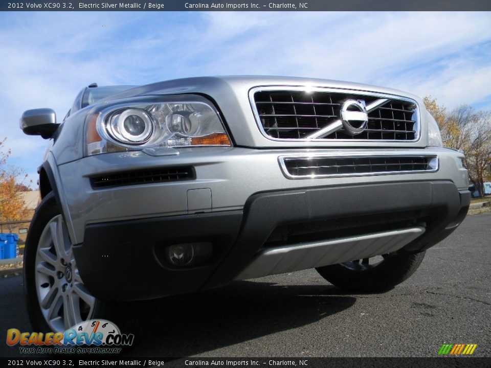 2012 Volvo XC90 3.2 Electric Silver Metallic / Beige Photo #1