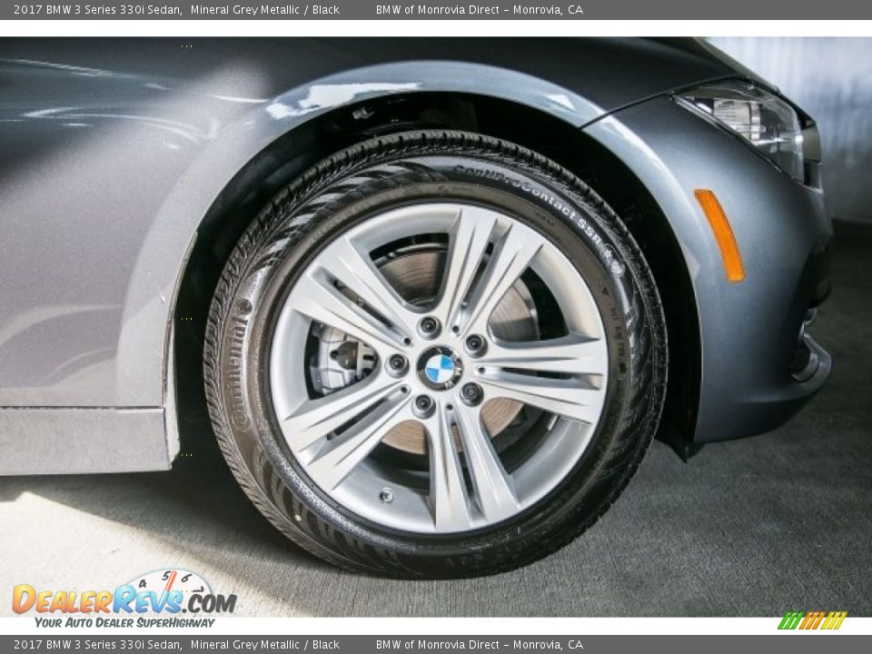 2017 BMW 3 Series 330i Sedan Mineral Grey Metallic / Black Photo #9