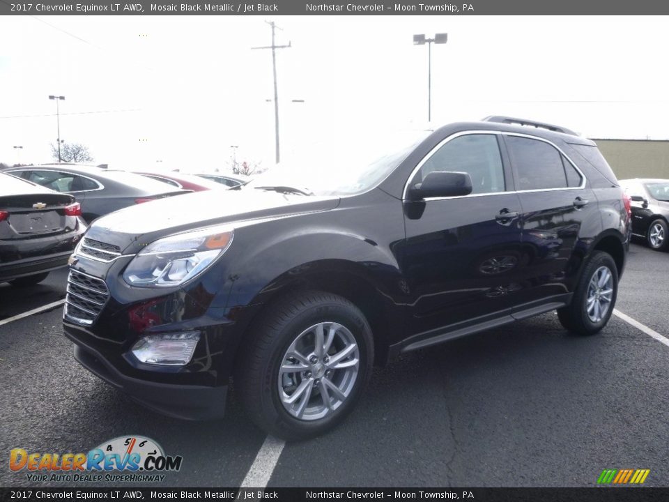 2017 Chevrolet Equinox LT AWD Mosaic Black Metallic / Jet Black Photo #1