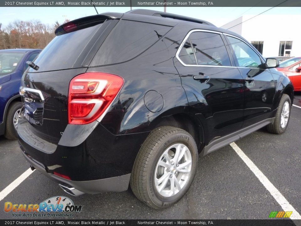 2017 Chevrolet Equinox LT AWD Mosaic Black Metallic / Jet Black Photo #5