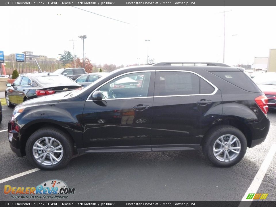 2017 Chevrolet Equinox LT AWD Mosaic Black Metallic / Jet Black Photo #8