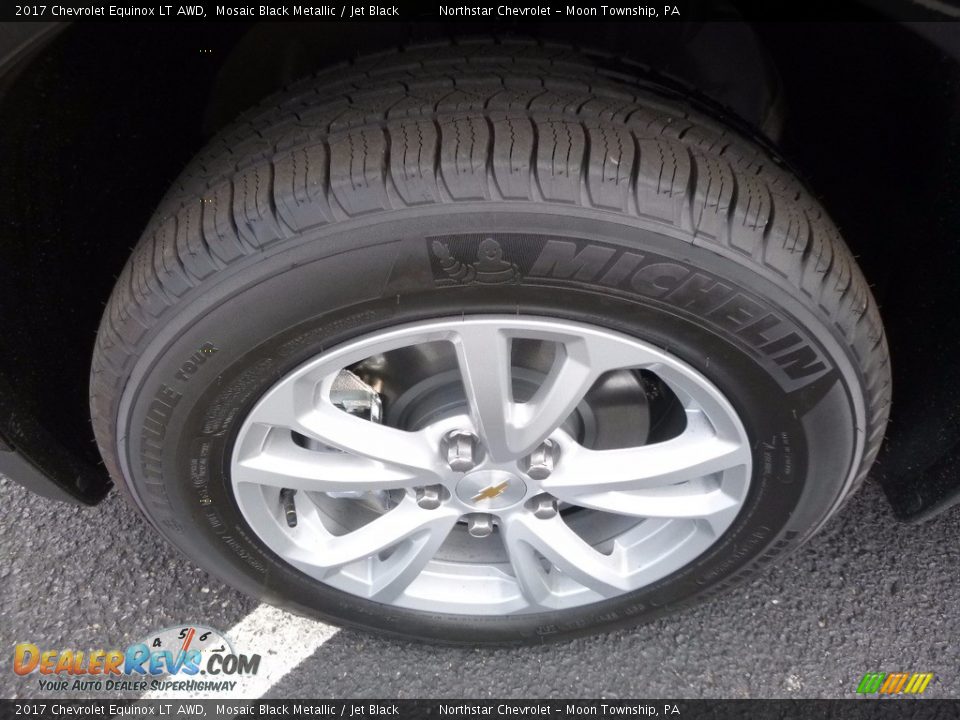 2017 Chevrolet Equinox LT AWD Mosaic Black Metallic / Jet Black Photo #9