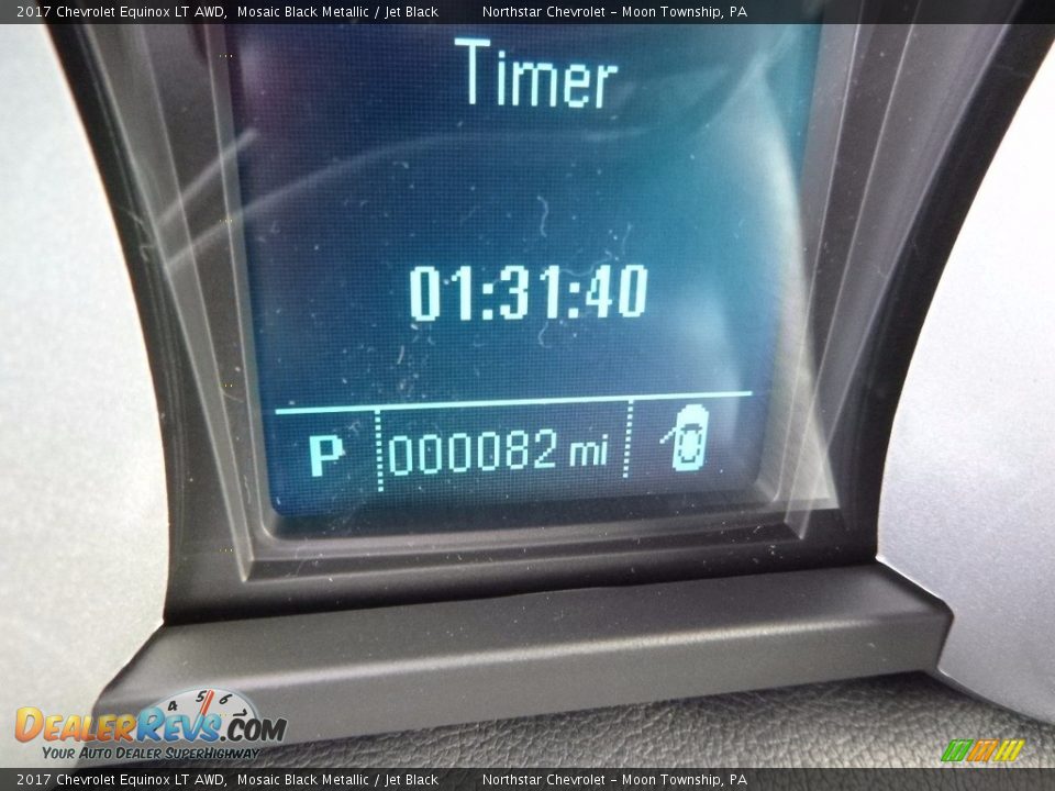 2017 Chevrolet Equinox LT AWD Mosaic Black Metallic / Jet Black Photo #20