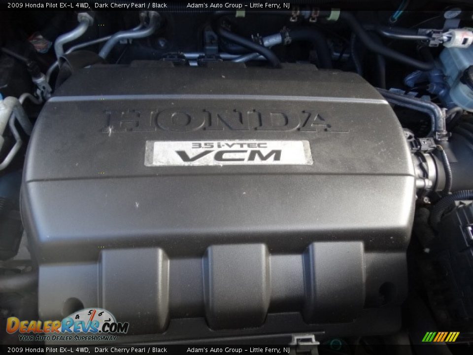 2009 Honda Pilot EX-L 4WD Dark Cherry Pearl / Black Photo #28