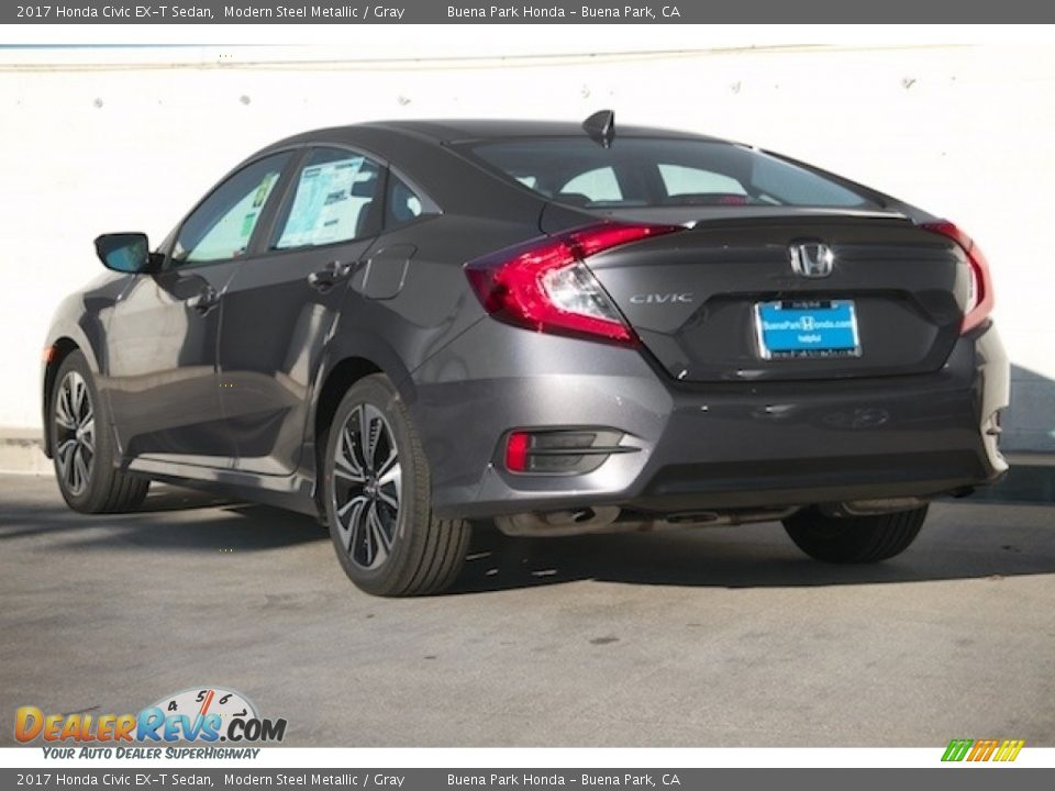 2017 Honda Civic EX-T Sedan Modern Steel Metallic / Gray Photo #2