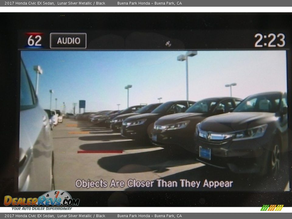 2017 Honda Civic EX Sedan Lunar Silver Metallic / Black Photo #6