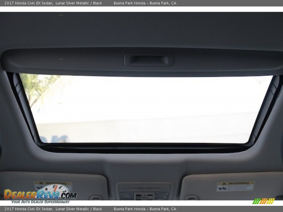 2017 Honda Civic EX Sedan Lunar Silver Metallic / Black Photo #14