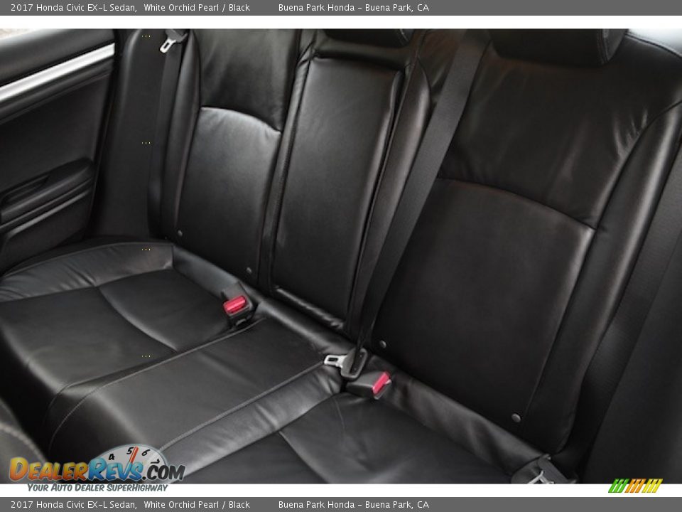 2017 Honda Civic EX-L Sedan White Orchid Pearl / Black Photo #15