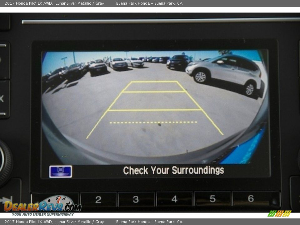 2017 Honda Pilot LX AWD Lunar Silver Metallic / Gray Photo #6
