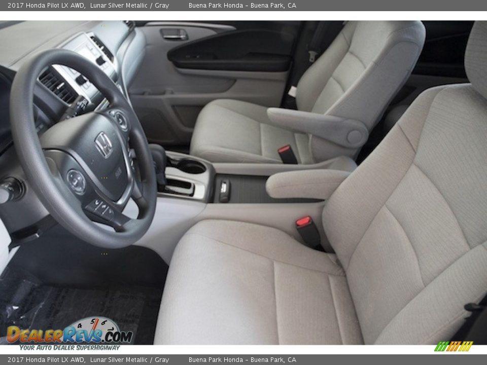 Gray Interior - 2017 Honda Pilot LX AWD Photo #8