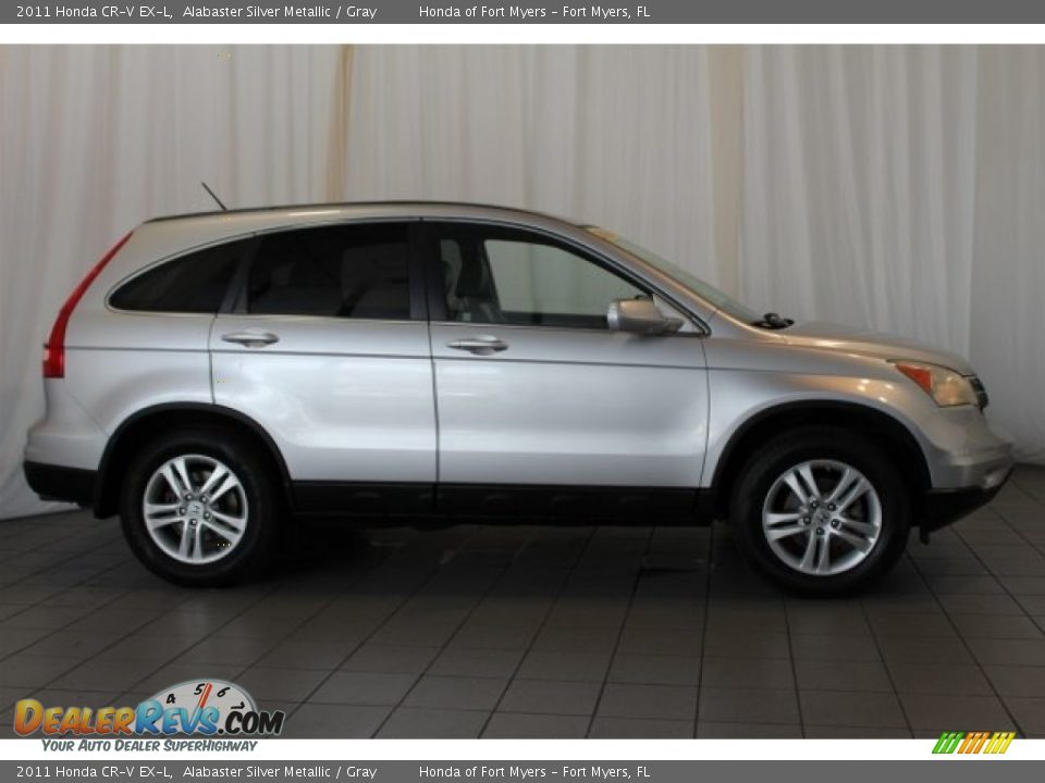 2011 Honda CR-V EX-L Alabaster Silver Metallic / Gray Photo #3