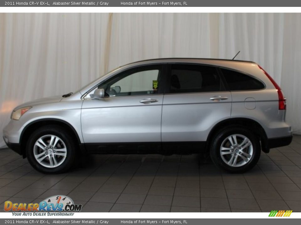 2011 Honda CR-V EX-L Alabaster Silver Metallic / Gray Photo #5