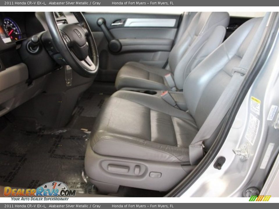 2011 Honda CR-V EX-L Alabaster Silver Metallic / Gray Photo #9