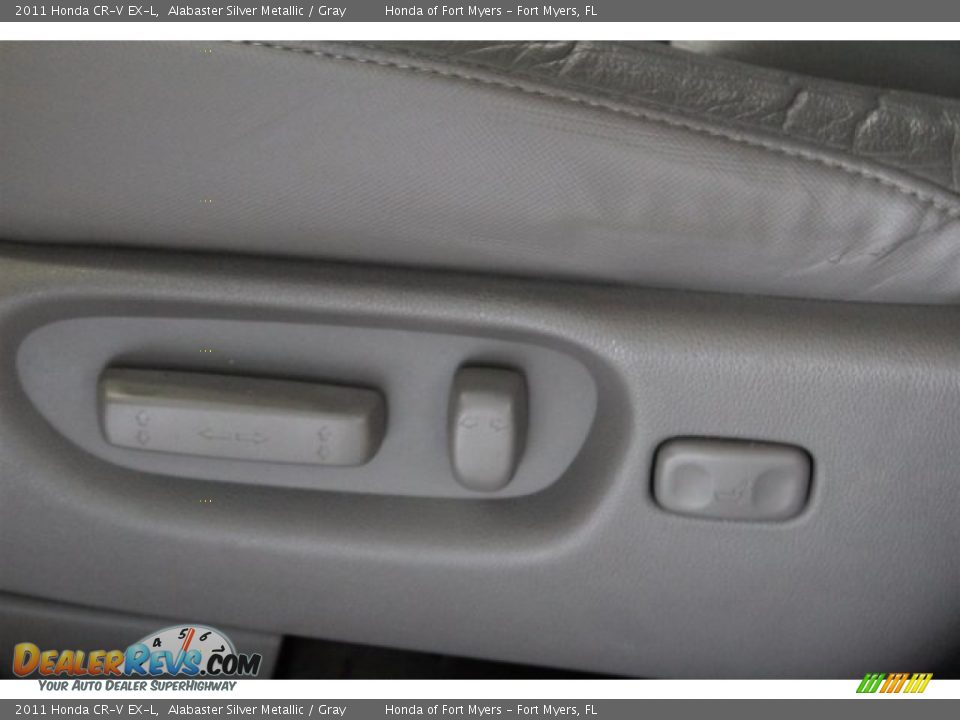 2011 Honda CR-V EX-L Alabaster Silver Metallic / Gray Photo #10