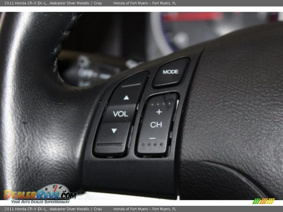 2011 Honda CR-V EX-L Alabaster Silver Metallic / Gray Photo #13