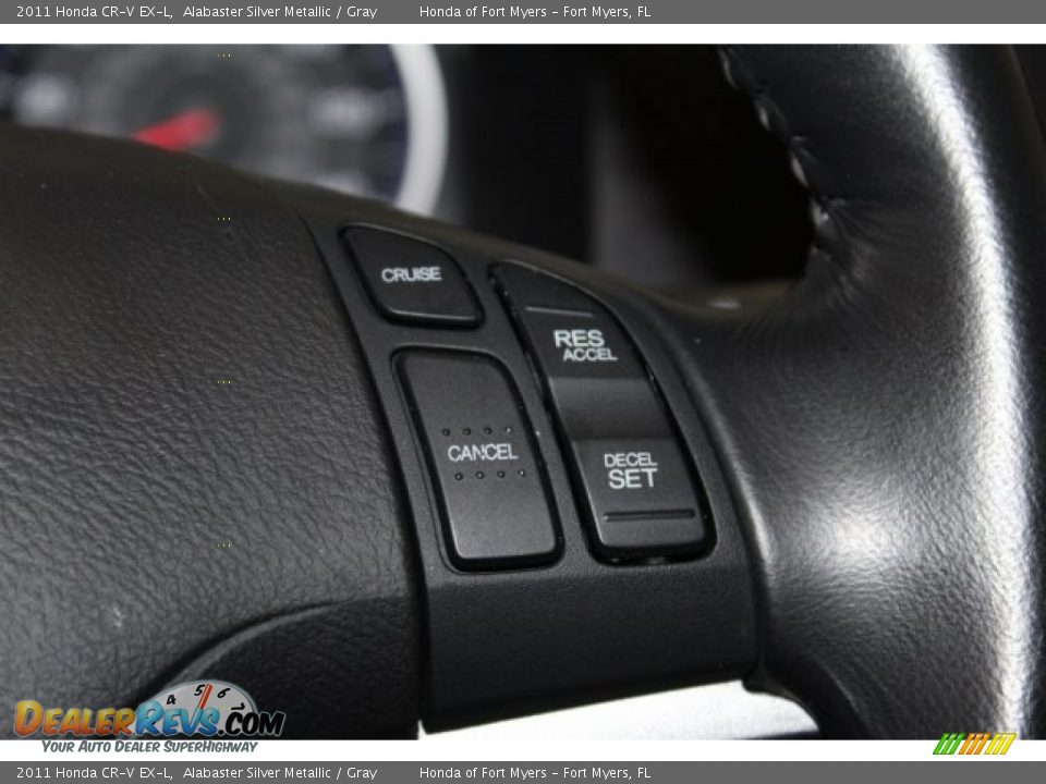 2011 Honda CR-V EX-L Alabaster Silver Metallic / Gray Photo #14