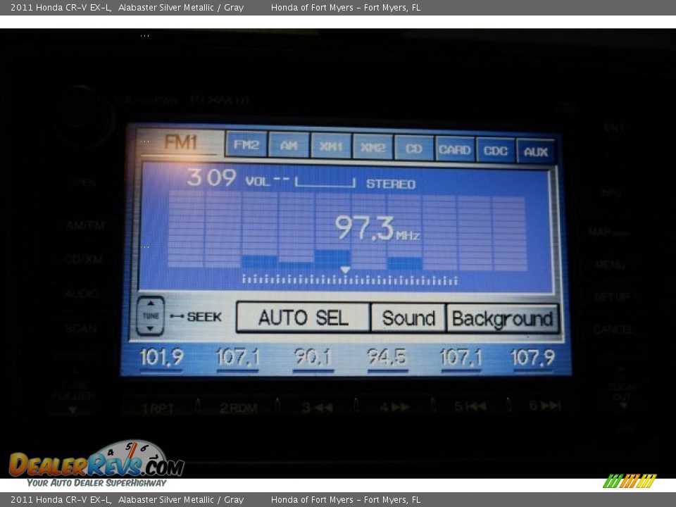 2011 Honda CR-V EX-L Alabaster Silver Metallic / Gray Photo #17