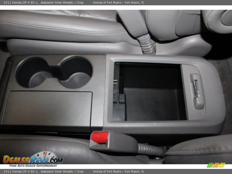 2011 Honda CR-V EX-L Alabaster Silver Metallic / Gray Photo #23