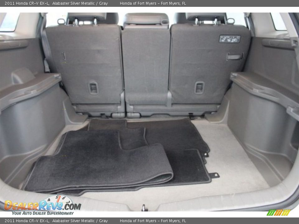 2011 Honda CR-V EX-L Alabaster Silver Metallic / Gray Photo #28