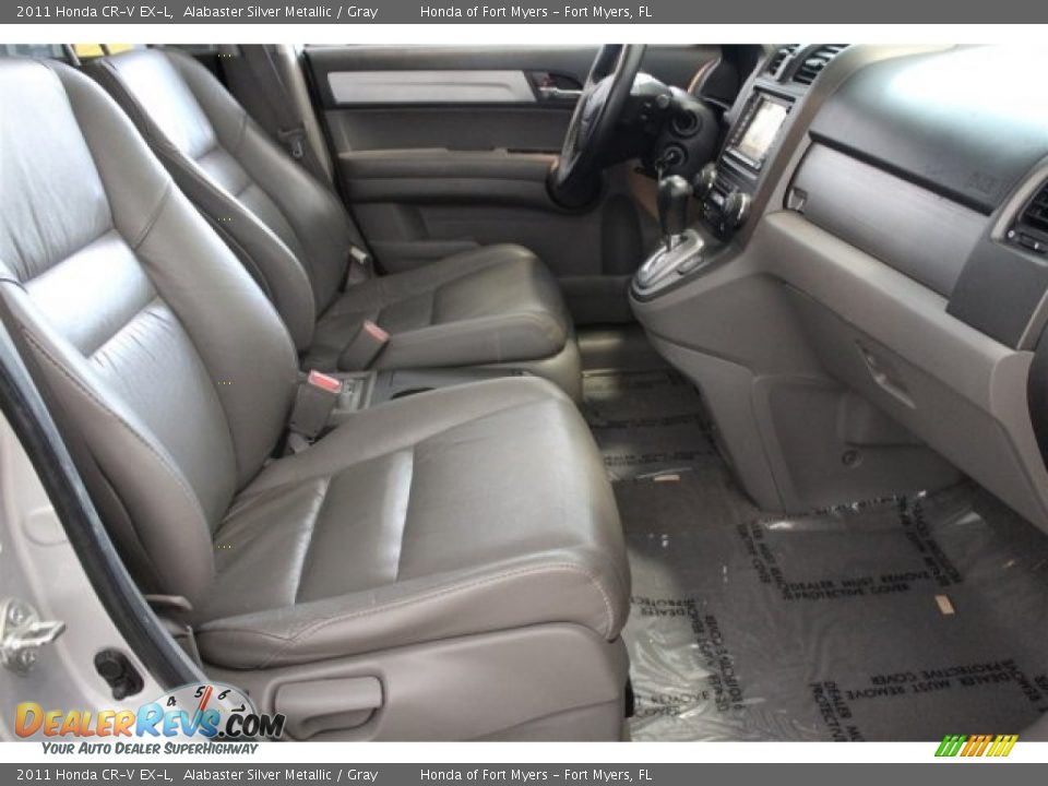 2011 Honda CR-V EX-L Alabaster Silver Metallic / Gray Photo #32