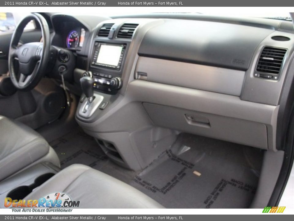 2011 Honda CR-V EX-L Alabaster Silver Metallic / Gray Photo #33
