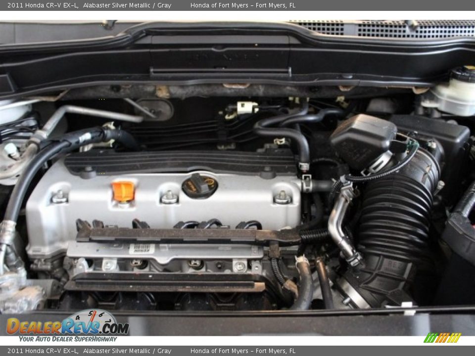 2011 Honda CR-V EX-L Alabaster Silver Metallic / Gray Photo #34