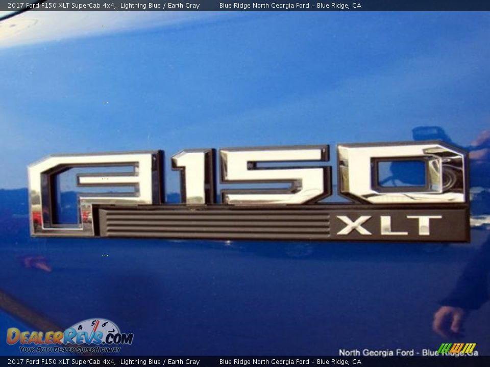 2017 Ford F150 XLT SuperCab 4x4 Lightning Blue / Earth Gray Photo #34