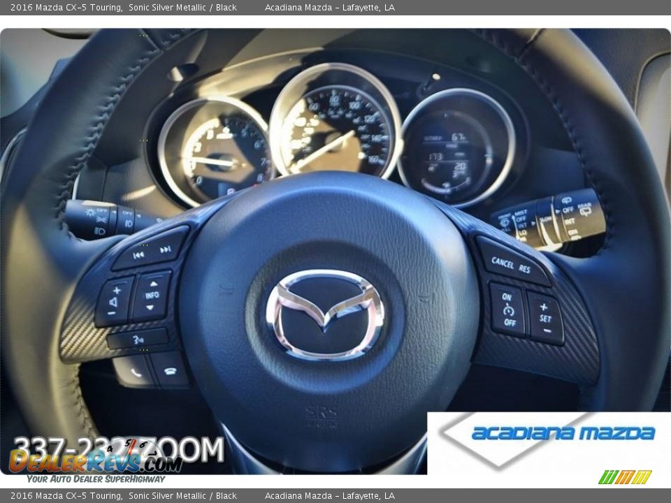 2016 Mazda CX-5 Touring Sonic Silver Metallic / Black Photo #16