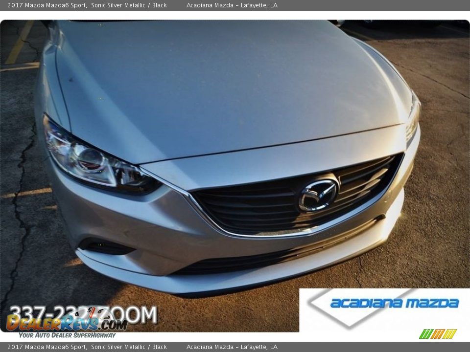 2017 Mazda Mazda6 Sport Sonic Silver Metallic / Black Photo #9