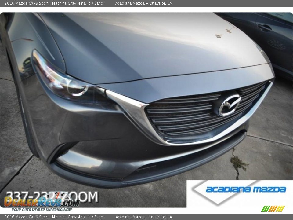 2016 Mazda CX-9 Sport Machine Gray Metallic / Sand Photo #11