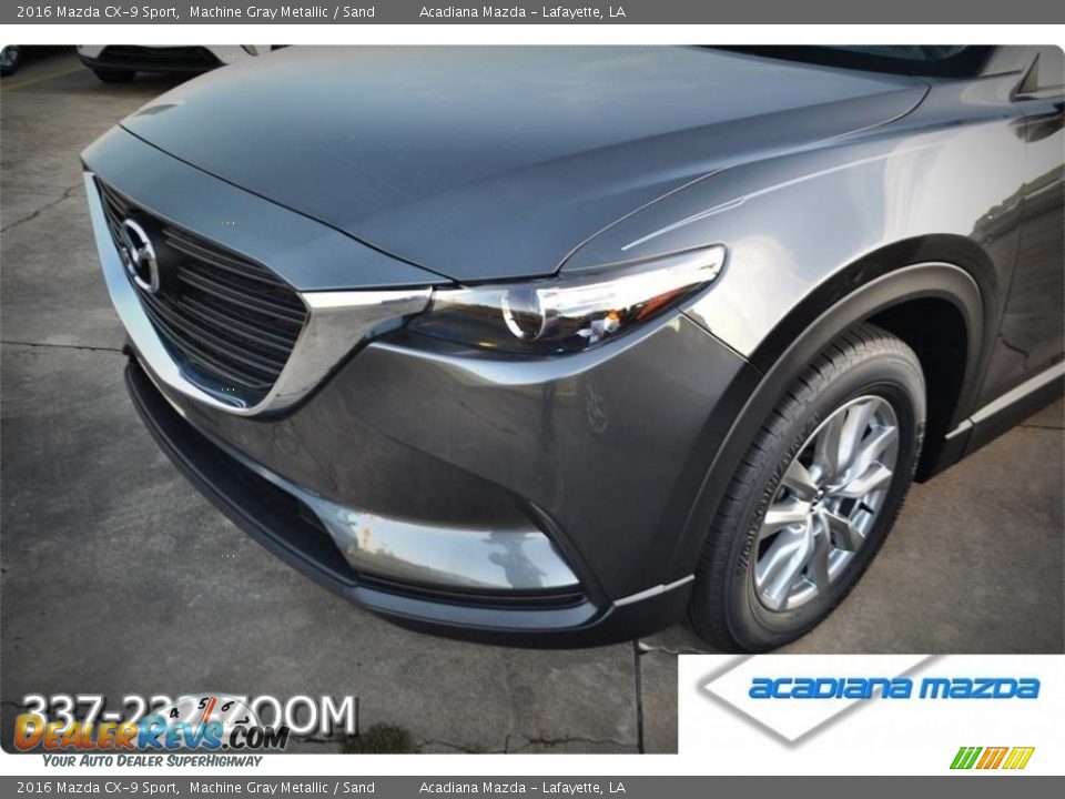 2016 Mazda CX-9 Sport Machine Gray Metallic / Sand Photo #12