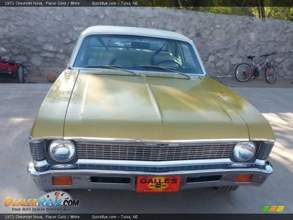 1972 Chevrolet Nova Placer Gold / White Photo #2