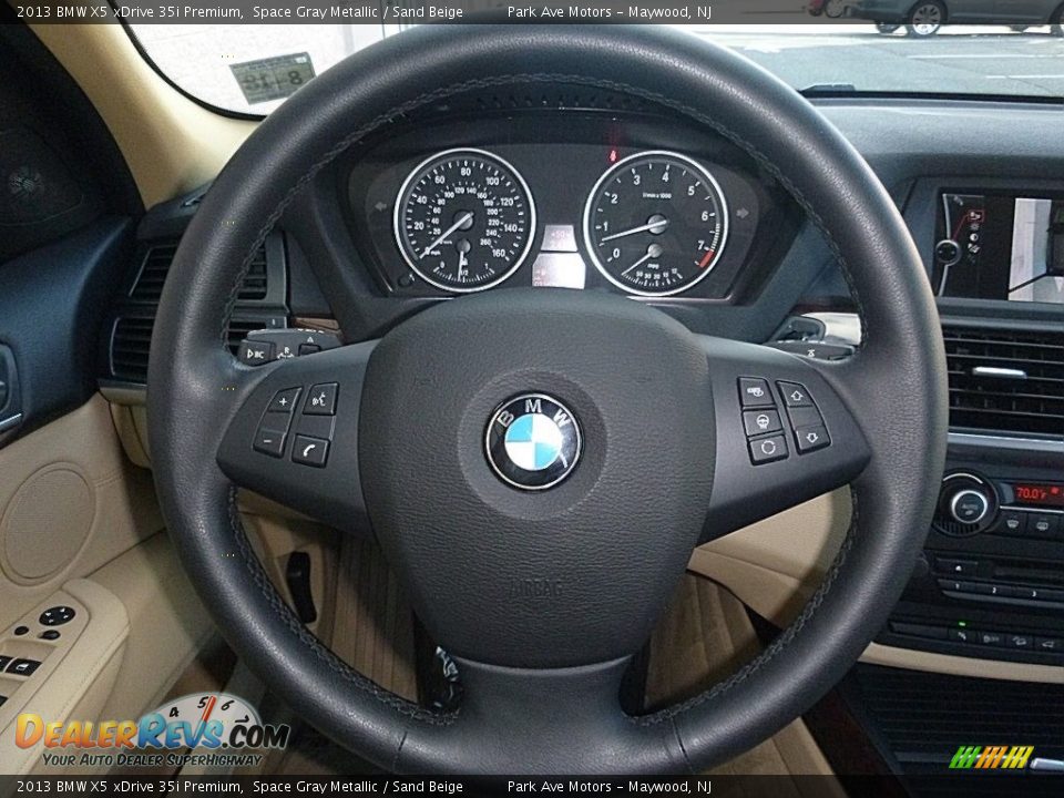 2013 BMW X5 xDrive 35i Premium Space Gray Metallic / Sand Beige Photo #27