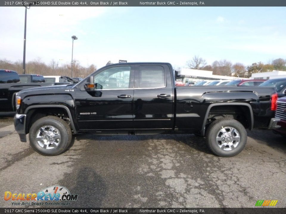 Onyx Black 2017 GMC Sierra 2500HD SLE Double Cab 4x4 Photo #3