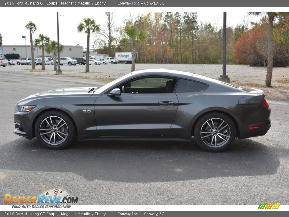 2016 Ford Mustang GT Coupe Magnetic Metallic / Ebony Photo #7