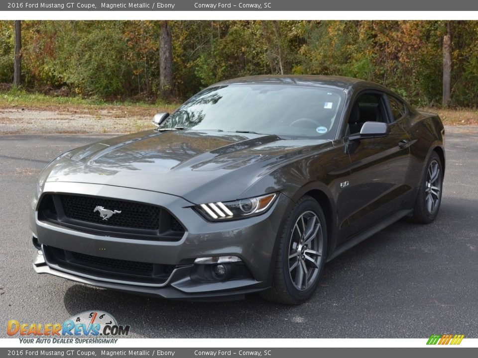 2016 Ford Mustang GT Coupe Magnetic Metallic / Ebony Photo #8